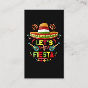 Tarjeta De Visita Fiesta Sombrero Feliz Fiesta Cinco de Mayo