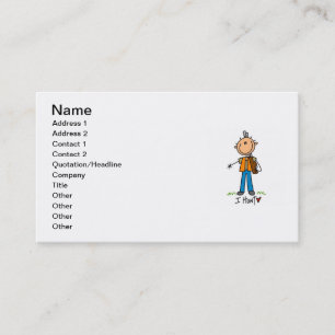Tarjeta De Visita Figura cazador del palillo