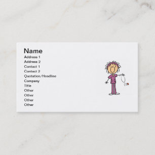 Tarjeta De Visita Figura femenina blanca camisetas y regalos del