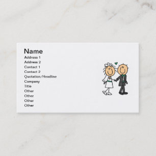 Tarjeta De Visita Figura novia del palillo y camisetas y regalos del