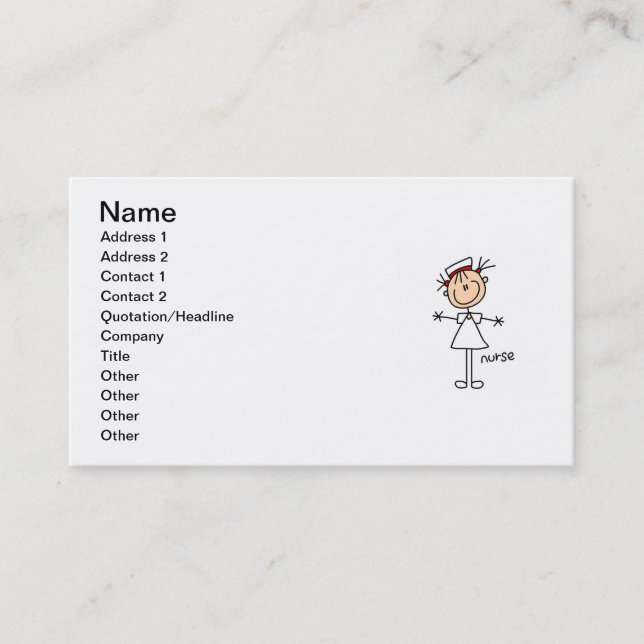 Tarjeta De Visita Figura simple camisetas y regalos del palillo de (Anverso)