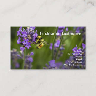Tarjeta De Visita Fila de la lavanda