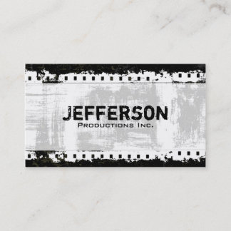 Tarjeta De Visita Film Noir Grunge Style Company
