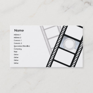 Tarjeta De Visita Filmstrip - negocio