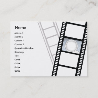 Tarjeta De Visita Filmstrip - rechoncho
