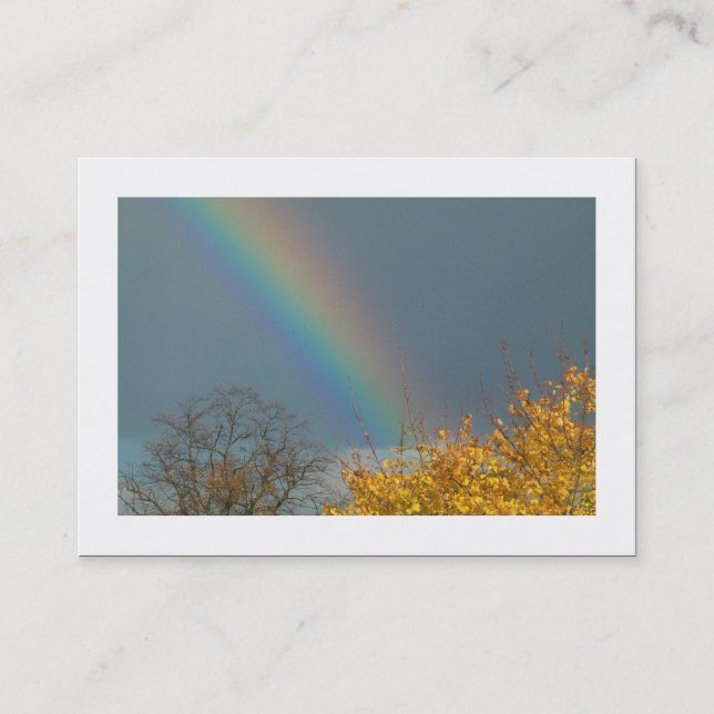 Tarjeta De Visita Fin del arco iris (bordeado) (Anverso)