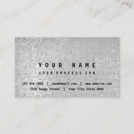 Tarjeta De Visita Finalidades de consultoría de vip gris plateado mi