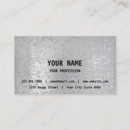 Tarjeta De Visita Finalidades de consultoría gris gris gris plateado