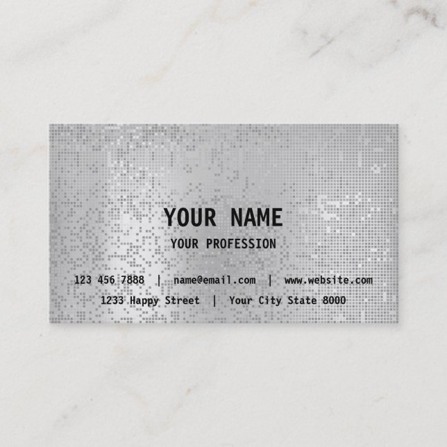 Tarjeta De Visita Finalidades de consultoría gris gris gris plateado (Anverso)