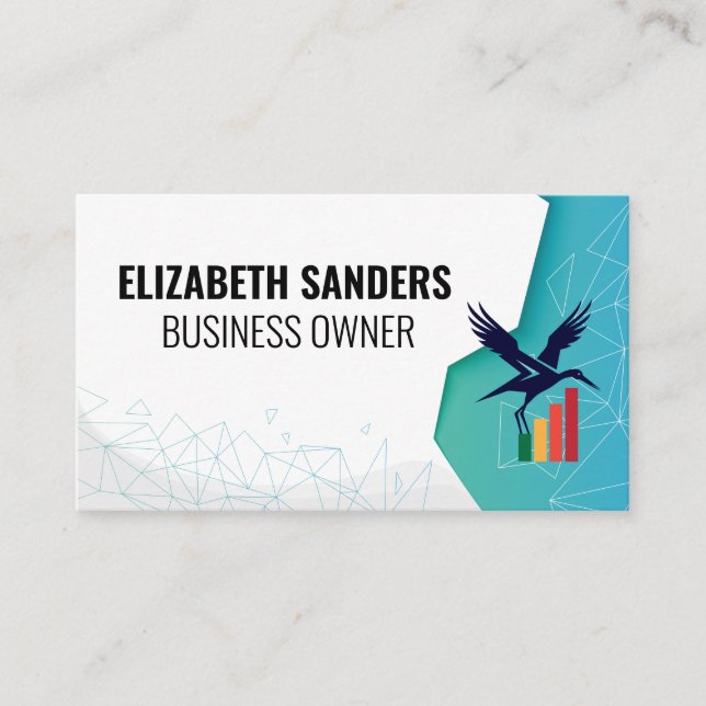 Tarjeta De Visita Finance Bird Logo | Corporate (Anverso)