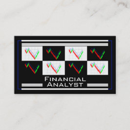 Tarjeta De Visita Financial Analyst Money Strategy Wealth Management
