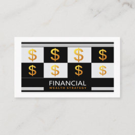 Tarjeta De Visita Financial Wealth Management Money Advisor Strategy
