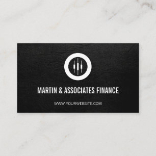 Tarjeta De Visita Financiero   Logotipo de la transacción de mercanc