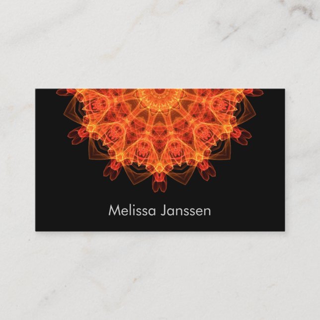 Tarjeta De Visita FireFlower - Mandala (Anverso)