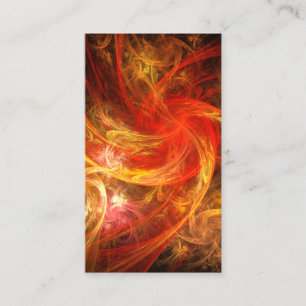 Tarjeta De Visita Firestorm Nova Abstract Art Business Card
