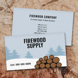 Tarjeta De Visita Firewood Supply & Home Delivery