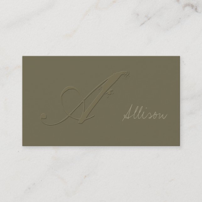Tarjeta De Visita Firma A (Anverso)