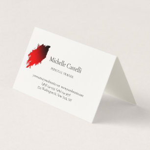 Tarjeta De Visita Firma Crema Profesional Única Clásica