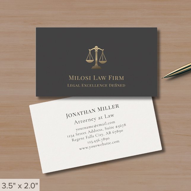 Tarjeta De Visita Firma de Abogados de Alta Escala (Subido por el creador)