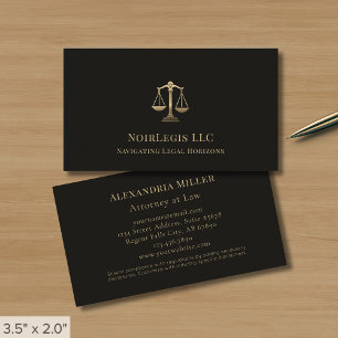 Tarjeta De Visita Firma de Derecho Elegante Simple