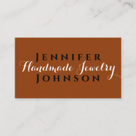 Tarjeta De Visita Firma de escritura de joyas hecha a mano de pampas