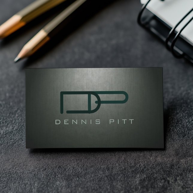 Tarjeta De Visita Firma de préstamo de monograma del notario Persona (Perfect for business)