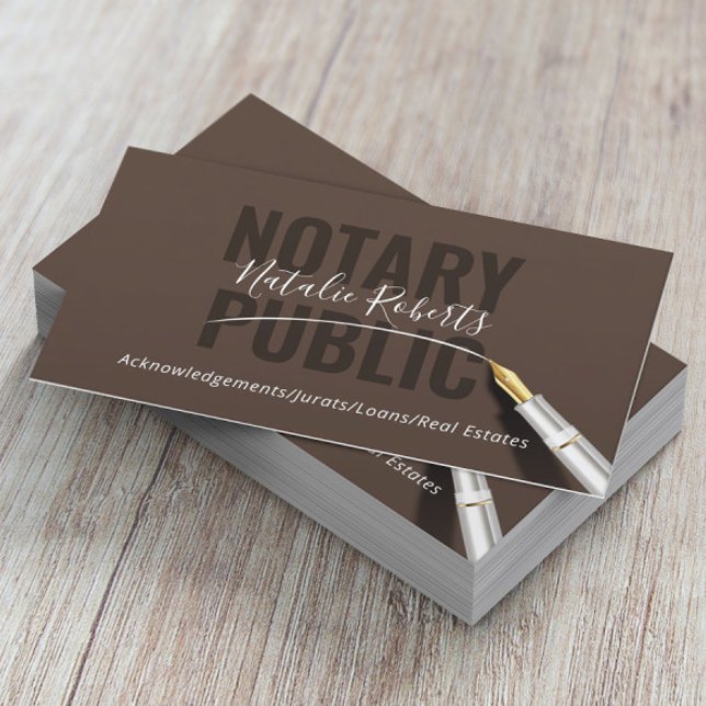 Tarjeta De Visita Firma del agente de firma del préstamo público not (Subido por el creador)