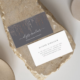 Tarjeta De Visita Firma del marquesina de oro Rosa