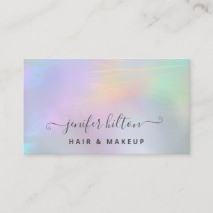 Tarjeta De Visita Firma holográfica abstracta moderna