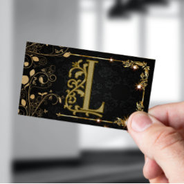 Tarjeta De Visita Firma moderna del guión del estilo de cabello de m