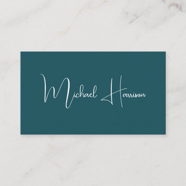 Tarjeta De Visita Firma moderna Secuencia de comandos QR Código prof (Anverso)