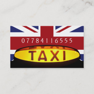 Tarjeta De Visita Firma Taxi Británica
