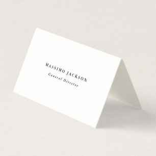 Tarjeta De Visita Firme Crema de Firma Simple y Elegante Moderna
