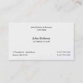 Tarjeta De Visita Fiscal de la ley I escalas de justicia