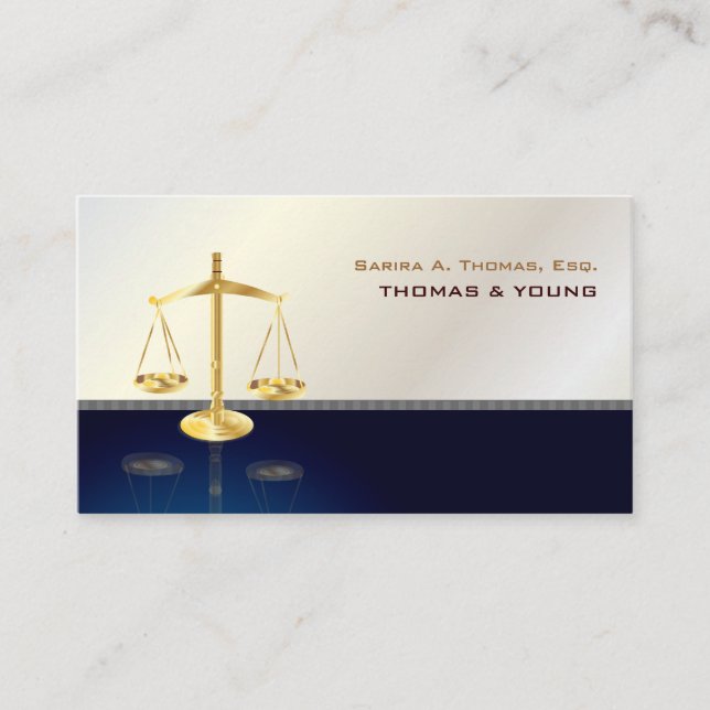 Tarjeta De Visita FISCAL DE PixDezines, NAVY+GRAY PINSTRIPE (Anverso)