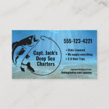Fisherman Charter Company Business Card
