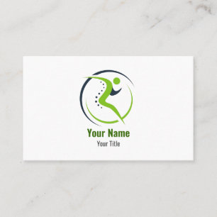 Tarjeta De Visita Fisioterapeuta físico quiropráctico personalizable