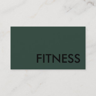 Tarjeta De Visita Fitness moderado Minimalista