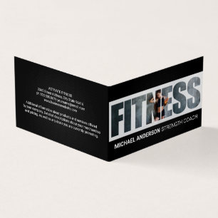 Tarjeta De Visita Fitness Mujer en el Gimnasio