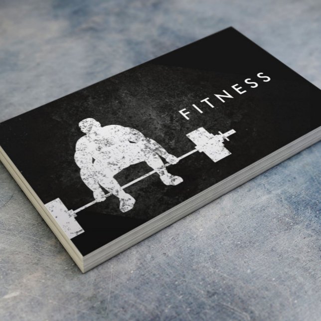 Tarjeta De Visita Fitness Personal Trainer Bodybuilder Workout Oscur (Subido por el creador)