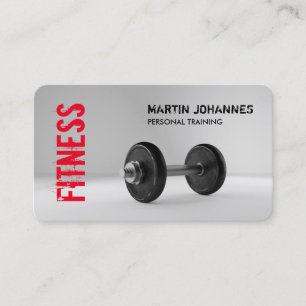 Tarjeta De Visita Fitness Personal Trainer Bodybuilding Moderno