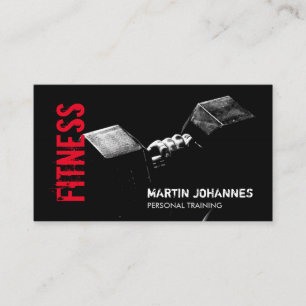 Tarjeta De Visita Fitness Personal Trainer Bodybuilding Moderno Shar