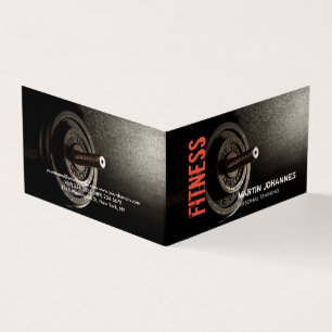 Tarjeta De Visita Fitness Personal Trainer Bodybuilding Moderno Shar