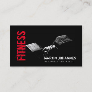 Tarjeta De Visita Fitness Personal Trainer Bodybuilding Moderno Shar
