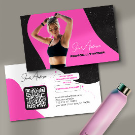 Tarjeta De Visita Fitness Personal Trainer Business Card