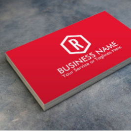 Tarjeta De Visita Fitness Personal Trainer Negrita Monograma moderno