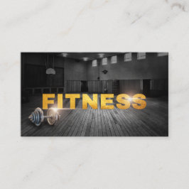 Tarjeta De Visita Fitness Personal Training Gold Typography Business