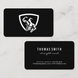 Tarjeta De Visita Fitness   Salud   Entrenador Personal