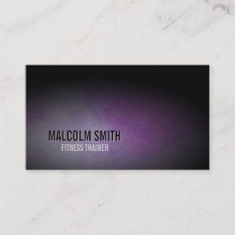 Tarjeta De Visita Fitness Trainer Business Card Deportes Grunge oscu