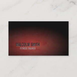 Tarjeta De Visita Fitness Trainer Business Card Deportes Grunge oscu